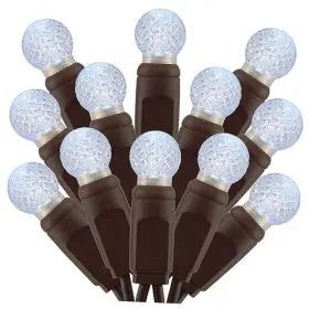 Yx-5mm-70-2 Sweet Lighting Llc. Cool White Raspberry One-piece Led Christmas Lights 48 Feet 140 G12