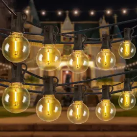 Syenll 379213379343 G40 Led Globe String Lights 25 Ft Outdoor Patio Hanging Light