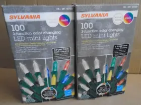 3-function Sylvania 957984 100 Led Mini Lights Color Changing 2 - Boxes
