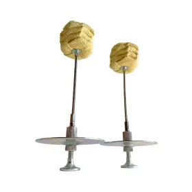 Synergy Flowarts 860009257535 Modular Palm Torch Set Pair - Crown Knot Wicks Silver