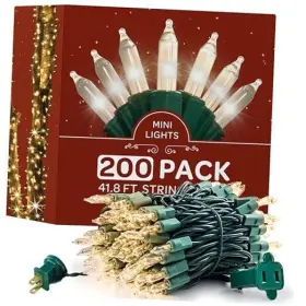 Mos100 Taizhou Mingde Decorative Lighting Co. Ltd Mos100/2sb Christmas Lights Set Of Warm White Ul Listed For 200