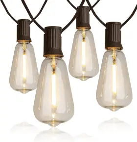 Pe-u-15 Taizhou Pretty Appliances Co Ltd Vanthylit Outdoor String Lights 15 Ft Patio With Led Filament Bul