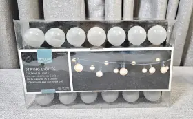 00910806 Target Frosted Globe String Lights Indoor/outdoor 25 Bulbs Green Base And 00910806 Target Frosted Globe String Lights Indoor/outdoor 25 Bulbs Green Base And