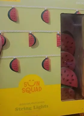Target 028208851385 String Lights Watermelon Indoor/ Outdoor 2 Sets New 12 Feet Sun Squad