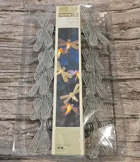 Target 092239315284 Home Dragonfly String Lights New In Package Silver Set Of 10 A-15