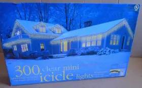 Target 170304 300 Clear Mini Icicle String Lights 2-sets Of 150