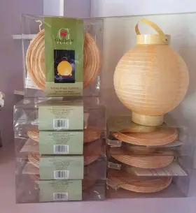 Target 490781016237 Lot Of 8 Sets Paper Lantern Indoor Or Outdoor Garden Place Inch Includes Bulbs