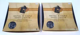Target Brand 741895751690 Metal And Capiz Deer Lights 5 Lanterns On String Per Set 2 Sets New Old Stock Target Brand 741895751690 Metal And Capiz Deer Lights 5 Lanterns On String Per Set 2 Sets New Old Stock