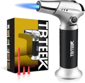 4b-004-00991 Tbteek Butane Torch Kitchen Cooking With Black-sliver Silver