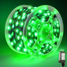 B0f4q9cxm3 Tcamp 164ft 500 Led Green Christmas Lights 8 Modes Timer Indoor/outdoor