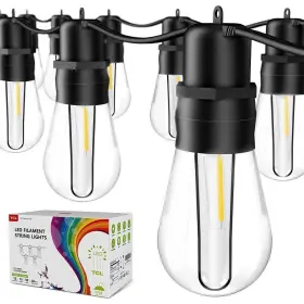 Tcllf0006 Tcl Outdoor 48 Ft. Plug-in Edison Bulbs Led String Light - Ob