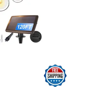B0ffgsy59k Tenmiro 120ft Solar String Lights With Remote 32 2 Led Shatterproof Usb Charging