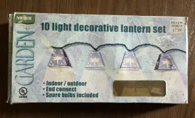 The Garden Place 713733185837 Vtg Dragonfly Galvanized Electric Patio Lights 2 Strings Of 10