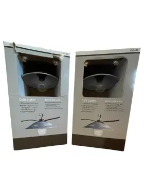 158482 The Home Depot Set Of 2 Decorative Patio Cafe Lights 8-pack