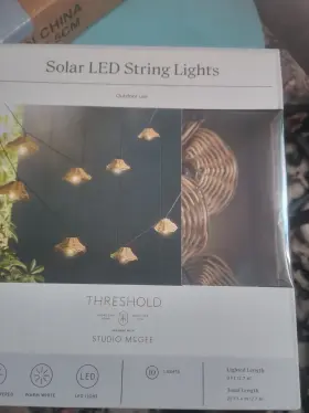 Threshold 080-02-1101 Studio Mcgee Solar Led String Lights Warm White 10 9 Ft