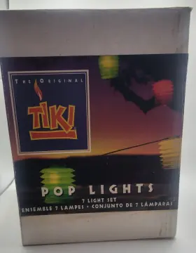 Tiki 086861018644 Vintage Pop Patio Party Lights 7 String In Original Box