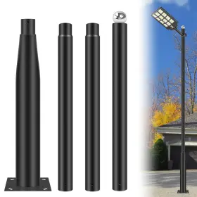 B-dg004m Trayiu Street Light Pole 13ft - Metal Solar Lamp Posts For Outdoor Adjustable