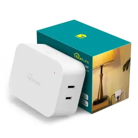 B08lpyxk6l Treatlife Alexa Smart Dimmer Plug 2-outlet For Dimmable Led Cfl Halogen