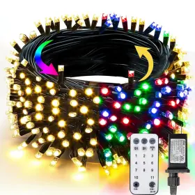 B0cgv4ft86 Tw Shine 66ft 200 Led Color Changing Christmas Lights Warm White And Multi