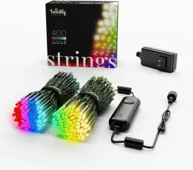 Twinkly 682310220233 400 Led Rgb White Light String In- And Outdoor Smart Multicolor Lights
