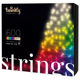 Tws600spp-gus Twinkly New Strings Green Wire Christmas Lights Multicolor 600 Rgbw Led 157.5ft
