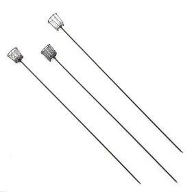 54169 Twos Company Set Of 3 French Wireworks Garden Lights With 39 Inch Pole