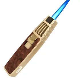 Uhfafi 780103608364 Refillable Butane Kitchen Torch Adjustable Flame Culinary Blow For