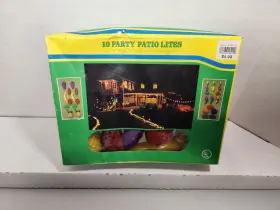 Ul 204036004999 Vintage Fruits 10 Party Patio Lites Lights Blow Mold Plastic Rv Camping Tiki