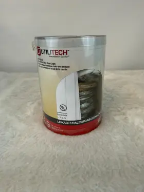 0025762 Utilitech New 6ft Extra Bright Clear Rope Light Linkable #0025762 Indoor/outdoor