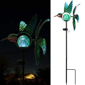Vcuteka 779324714190 Solar Lights Outdoor Garden Hummingbird Stakes Light Decorative