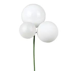 N193211 Vickerman 18 Inch White Ornament Pick 2/bg