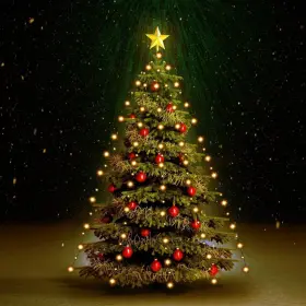 Vidaxl 718475594871 Christmas Tree Net Lights With 210 Leds 82.7 Inch