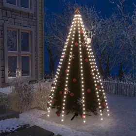 Vidaxl 720286434550 Christmas Tree Net Lights With 250 Leds Cold White 98.4 Inch