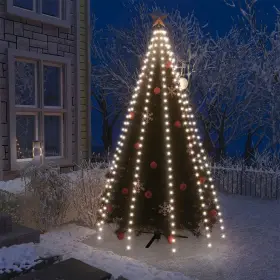 118.1 Vidaxl 720286434581 Christmas Tree Net Lights With 300 Leds Cold White Inch