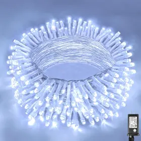 B0ch87hkph Vivideal 200 Led 66ft Christmas String Lights Outdoor Clear Wire 8 Modes Waterproof