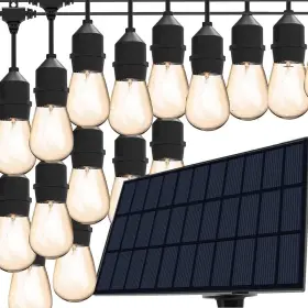 Vs-14  Vivii Solar String Lights 44 Ft Light With 15 Waterproof Led Bulbs
