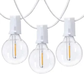 Vmanoo 800689647042 Outdoor String Lights Garden Lighting 97ft G40 48 Led Bulbs Waterproof