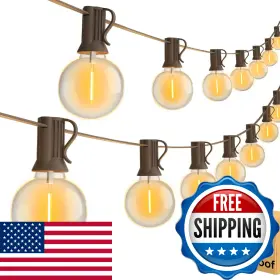 B0f2f98b97 Vocevos 100ft 2-pack Led Outdoor String Lights Waterproof Patio Ul Listed