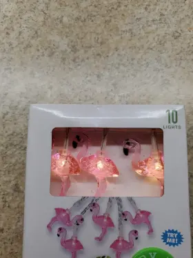 Walgreens 049022072367 Flamingo Garden Party Light Set Brand New Sealed Fast Shipping