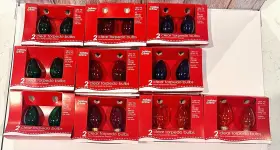 Walmart 764878646035 2 Pk Red Orange Blue Green Candelabra Replacement Bulbs 10 Pks Or 20