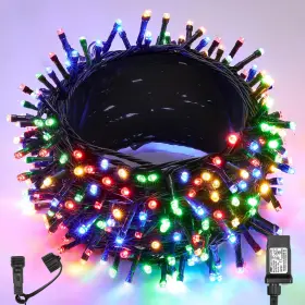 B0fbrvpcf1 Wbao 300 Led Christmas Lights 108ft Indoor Outdoor Multicolor 8 Modes Timer