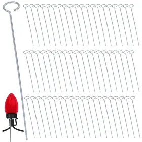 Bc242 Wbcbec 60pcs 12 Inch Christmas Light Stakes Metal For Silver