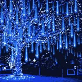 B0fjlsyb7m Weepong 32-tube 768 Led Meteor Shower Christmas Lights Outdoor Ul Certified