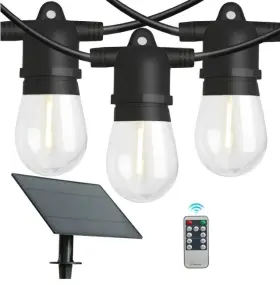 Rmsl00601hws Westinghouse 15-light 36 Ft. Outdoor Solar Integrated Led Edison String -light