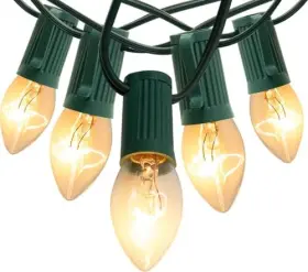 L23013 Willis Electric Co. Ltd. C7 Christmas Lights 3 Pack 25ft Clear 25