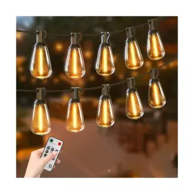 Lg11ar-3 Woolmug Extra Long Outdoor String Lights Total 348ft Patio With Remote 150 6 S