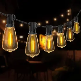 Wyzm 313022199127 25-light 50 Ft. Indoor/outdoor String Light With E12 Led Bulbs 2700k Warm White
