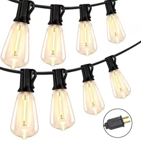 Wyzm 313040043037 25-light 50 Ft. Indoor/outdoor Plug-in Integrated Led E12 2700k Globe String