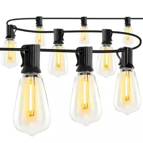 Wyzm 445047193163 25-light 50 Ft. Outdoor/indoor Plug-in Led E12 Patio Lights With Shatterproof St