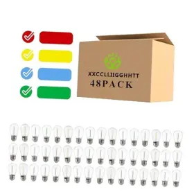 Xclight 763423560550 S14 Led Replace Light Bulbs For Patio String Shatter-resistant 48